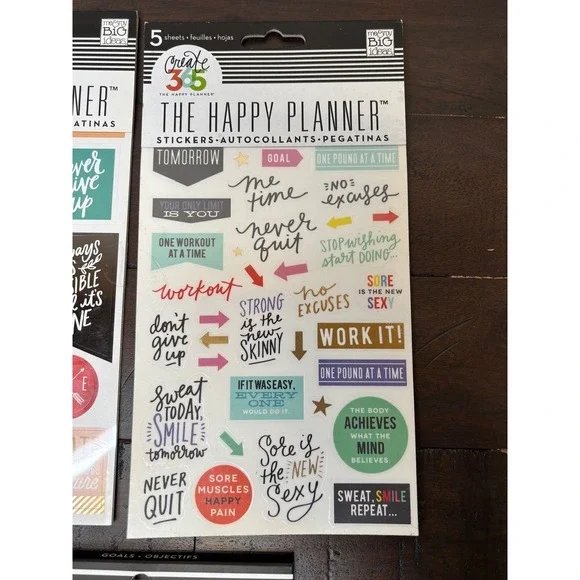Happy Planner Stickers - 7 different packs selling as one lot - ALL NEW - Picture 6 of 9